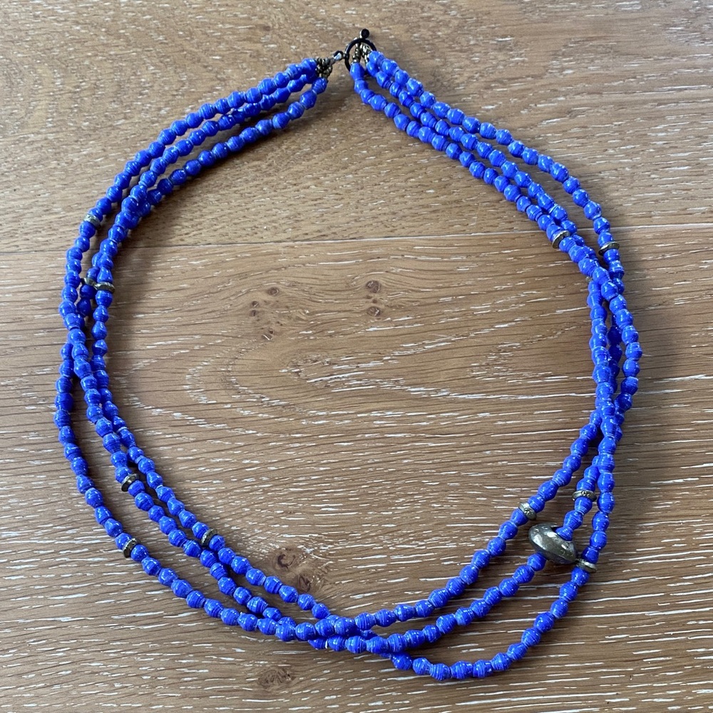 Purple Beaded Necklace